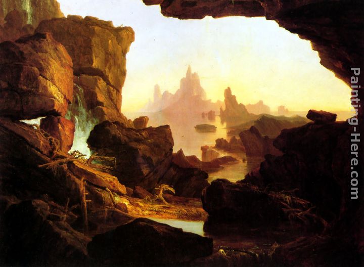 The Subsiding of the Waters of the Deluge painting - Thomas Cole The Subsiding of the Waters of the Deluge art painting